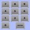 This app has a numeric keyboard