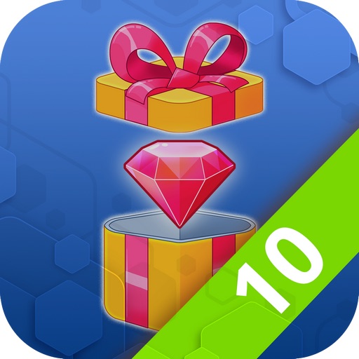 Collect 10 orange gifts icon