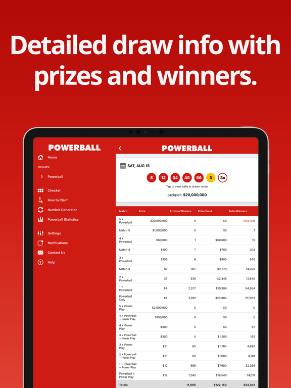 Screenshot #5 pour Powerball Lottery