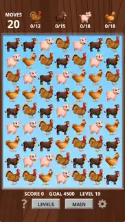 farm animal match 3 game iphone screenshot 2