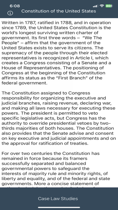 Case Law Studies Lite Screenshot