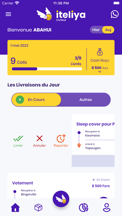 iTeliya Livreur Screenshot