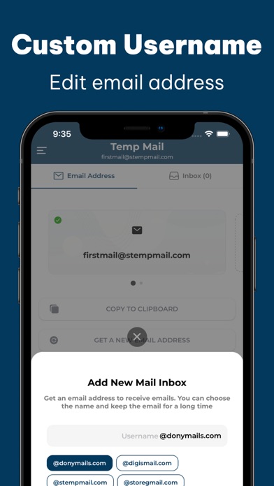 Temp Mail - Temporary Mail Box Screenshot
