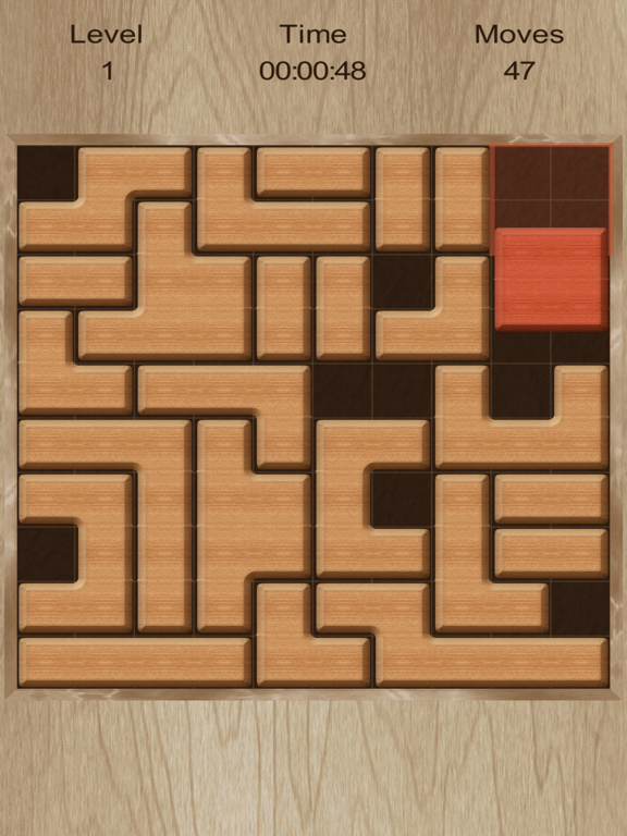 Move The Red Block iPad screenshot