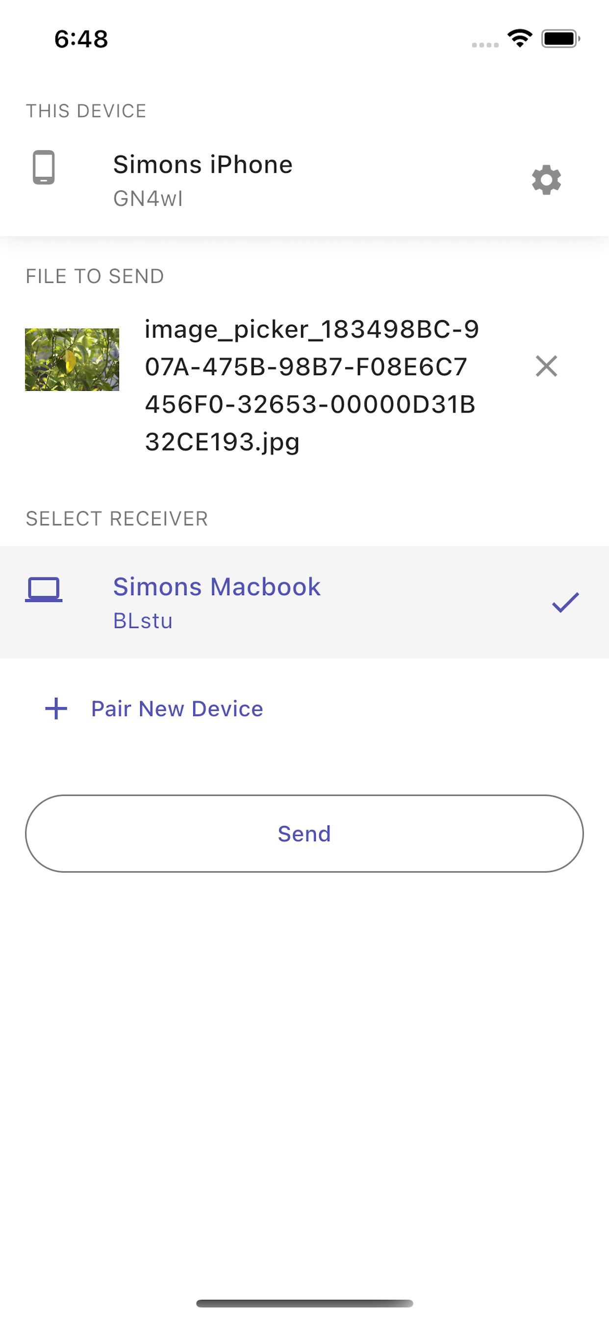 AirDash File Sharing