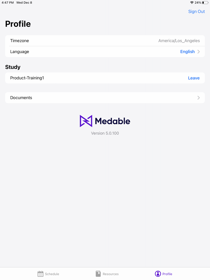 Medable Participant App