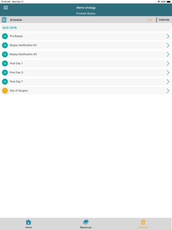 OnTrack Health iPad screenshot 6 - Medical app