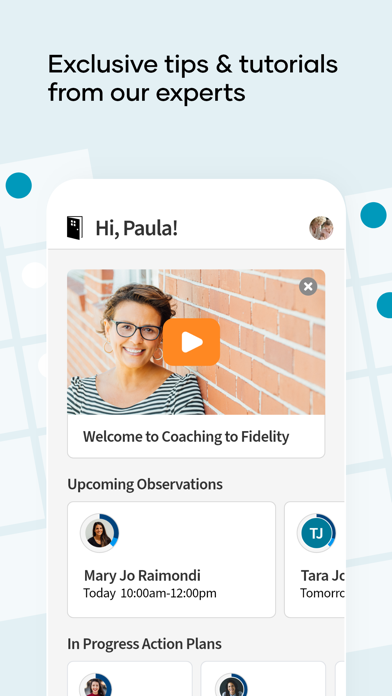 Coaching to Fidelity Screenshot