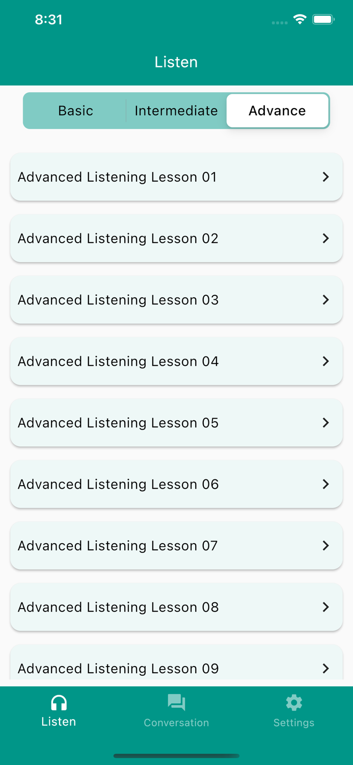 English Listening - Speaking