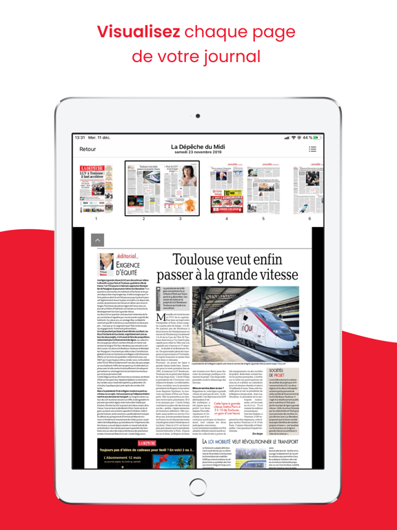 La Dépêche - Premium iPad screenshot 4 - News app