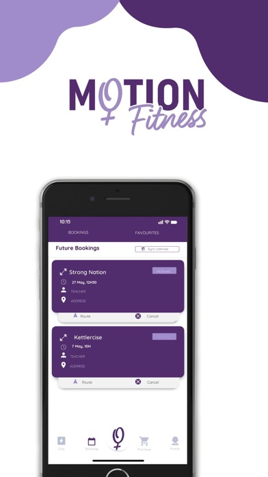 Motion Fitness Studio Screenshot
