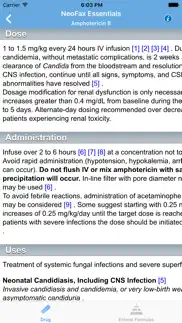 micromedex neofax reference iphone screenshot 3