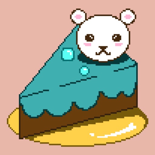 Pixel Cake Wonder Art Stickers