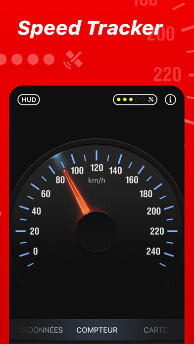 Screenshot #2 pour Speed Tracker: vitesse GPS