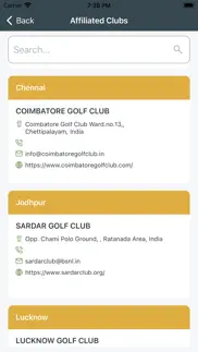 tamil nadu golf federation iphone screenshot 4