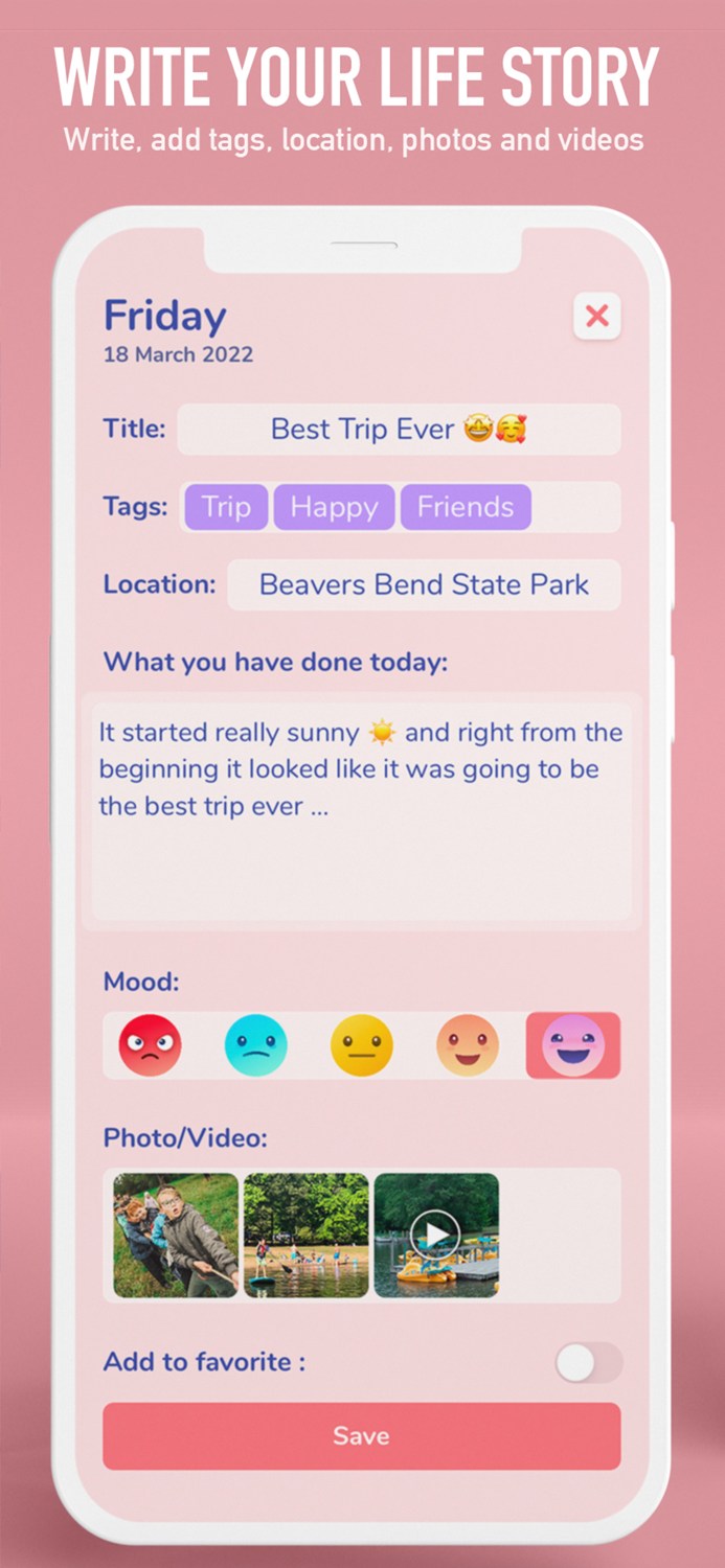 Memories Diary with lock