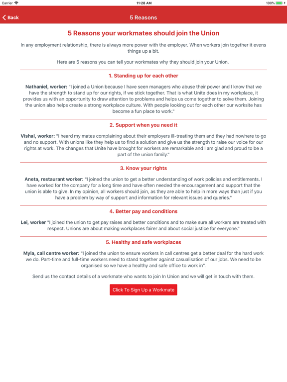 Screenshot #6 pour InUnion Members