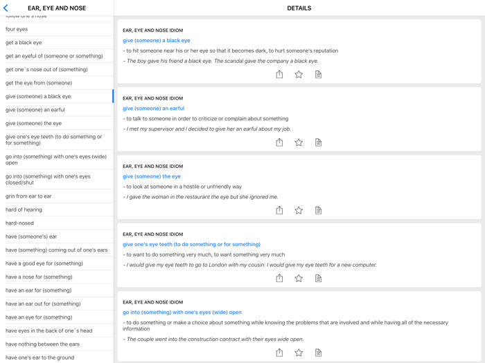Eyes and Sports idioms