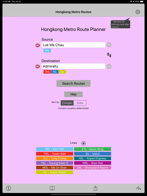 Screenshot #4 pour Hong Kong Metro Route Planner