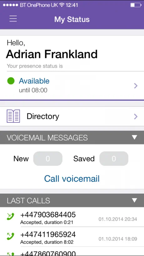 BT OnePhone Mobile Application