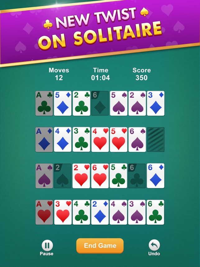 Play Gaps Solitaire Cards Video Game Online For Free With No App