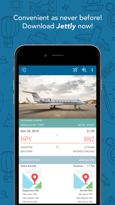 Jettly Private Jet Charter Screenshot