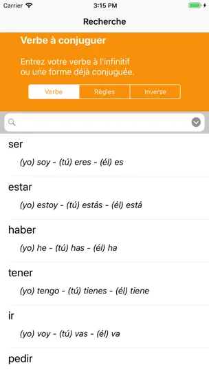 Screenshot von El Conjugador auf dem iPhone 1