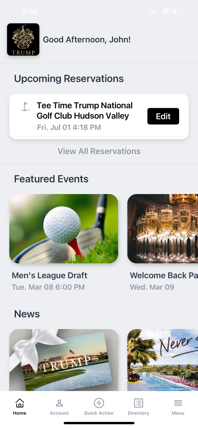 Trump Golf Hudson Valley