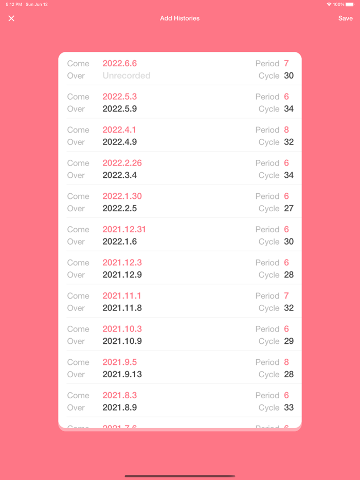 Easy Period - Lite Tracker