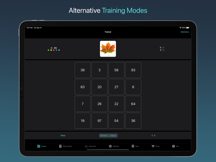 Mnemo Major System Trainer