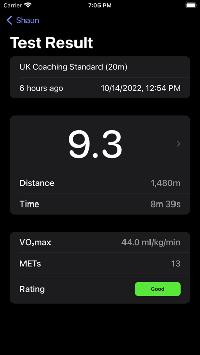 Bleep Test 15m Screenshot