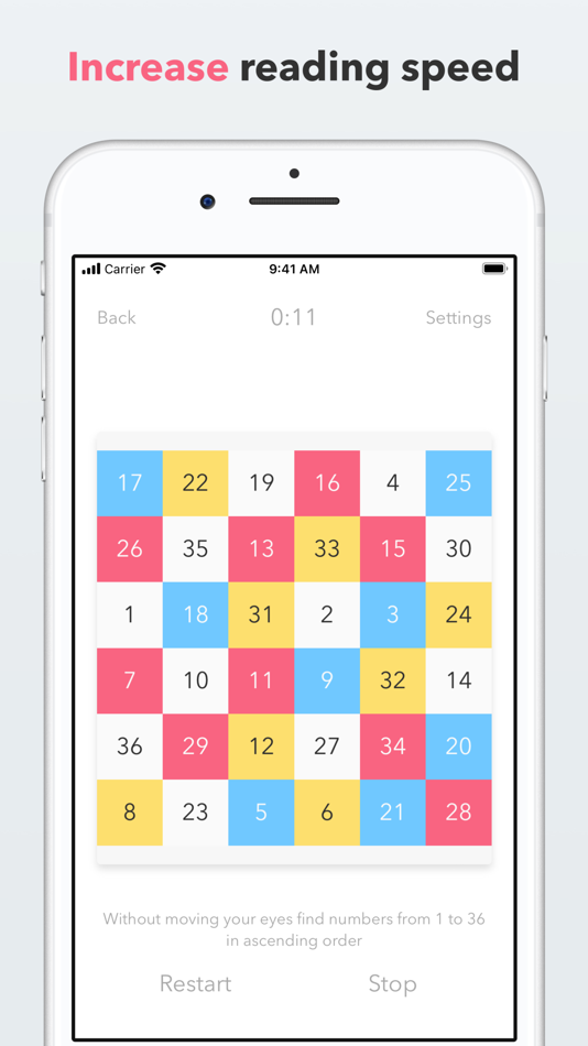 #2. Schulte table! (iOS) 由: Artem Tselikov