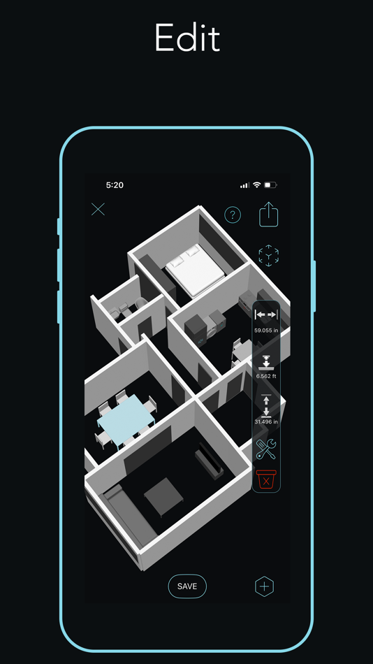 #2. RealScan - 3D Room Design (iOS) بواسطة: Elie F. Gebran