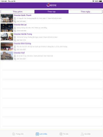 Cinestar iPad screenshot 3