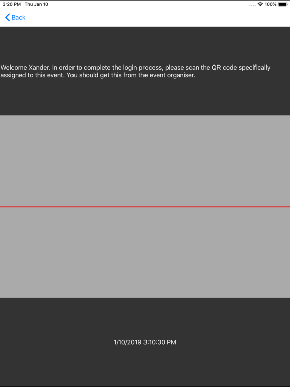 EAS Scanner iPad screenshot