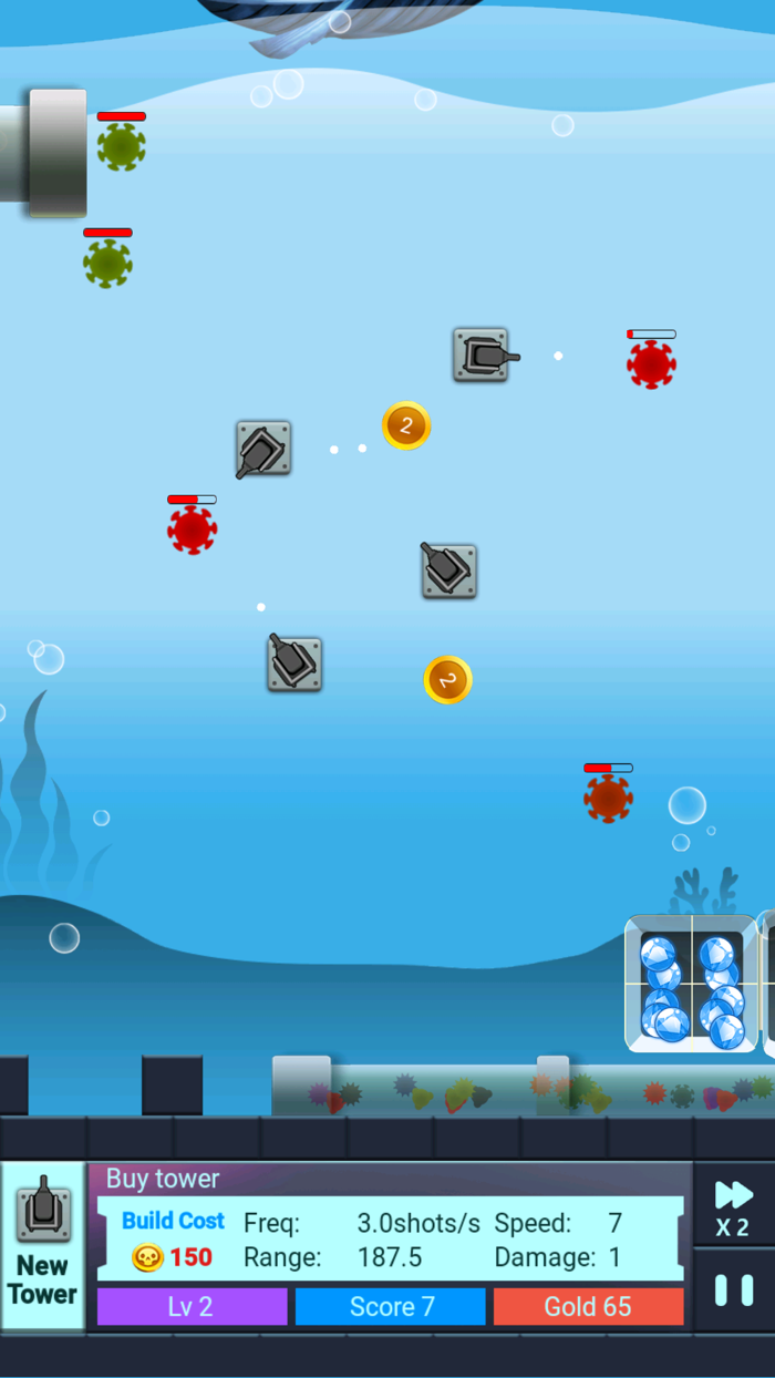 Balloon Gem Tower Defense