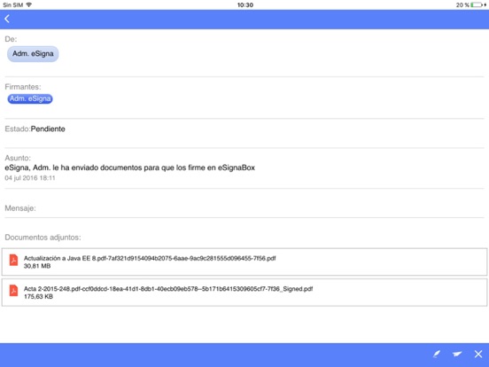 Screenshot #6 pour eSignaBox