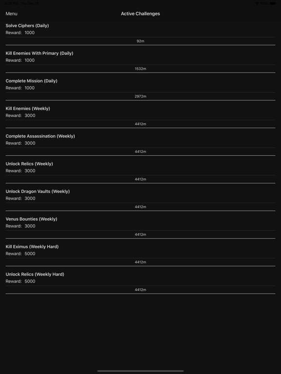 Warframe Info iPad screenshot 4 - Entertainment app