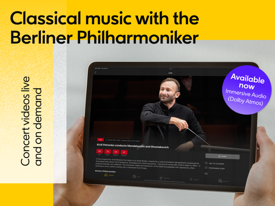 Berliner Philharmoniker iPad app afbeelding 1