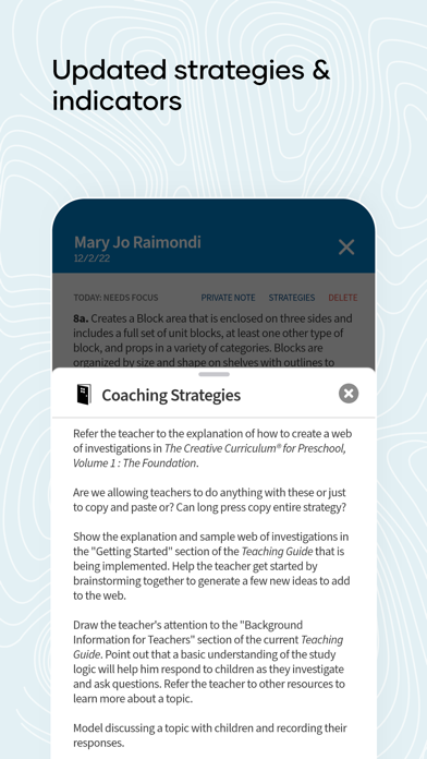 Coaching to Fidelity Screenshot