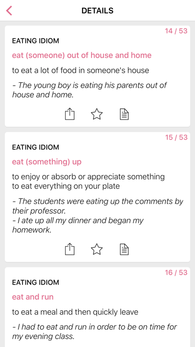 Food - Business idioms Screenshot