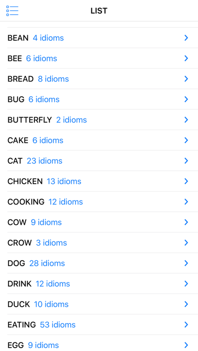 Animal & Food idioms Screenshot