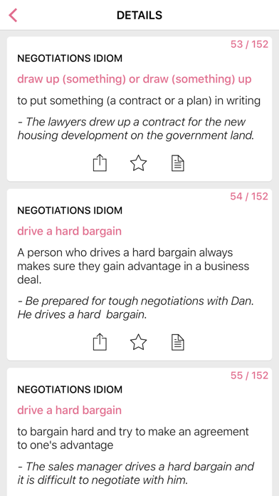 Legal - Negotiation idioms Screenshot