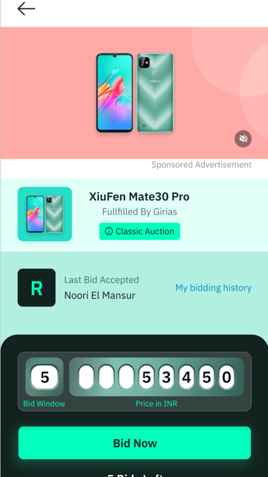 Bidzapp Screenshot