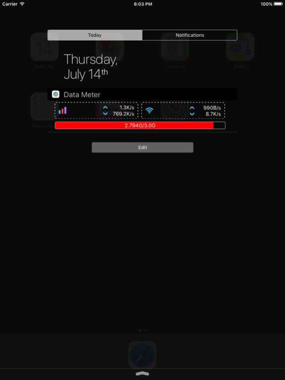 Screenshot #5 pour DataMeter - Track Data Widget