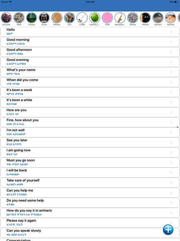 Screenshot #4 pour Amharic: Learn 12 Languages