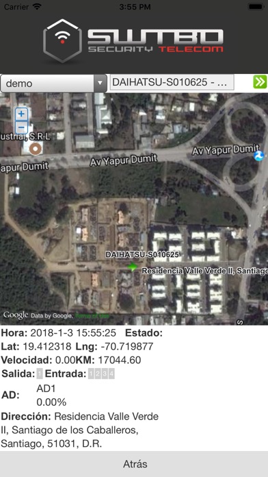 Switbo GPS Screenshot