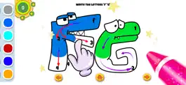 Game screenshot Glitter Cute Alphabet Coloring hack