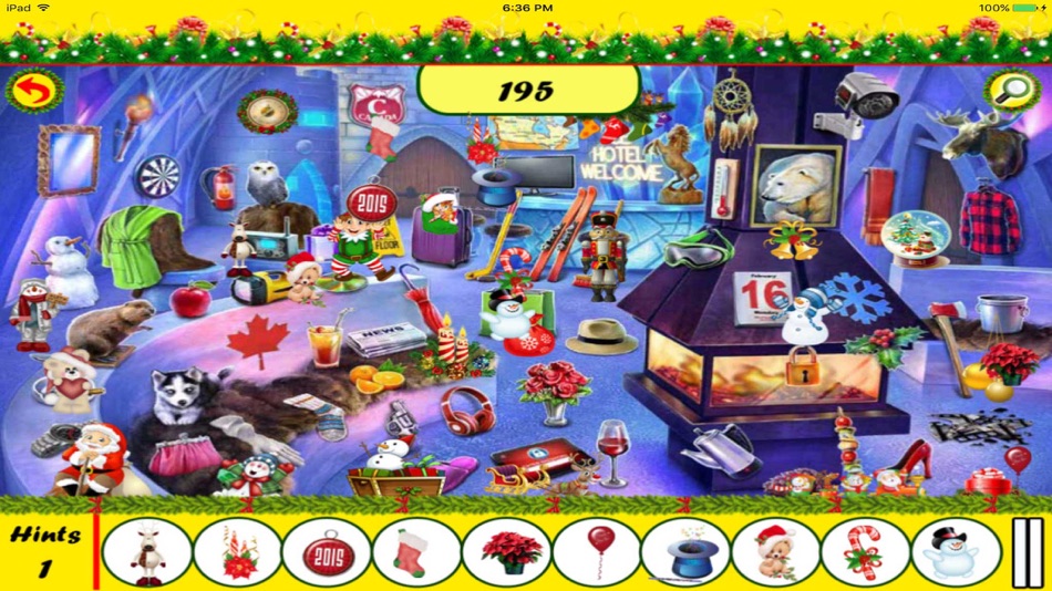 #2. Christmas Party Hidden Objects (iOS) By: Krunal Bhavsar