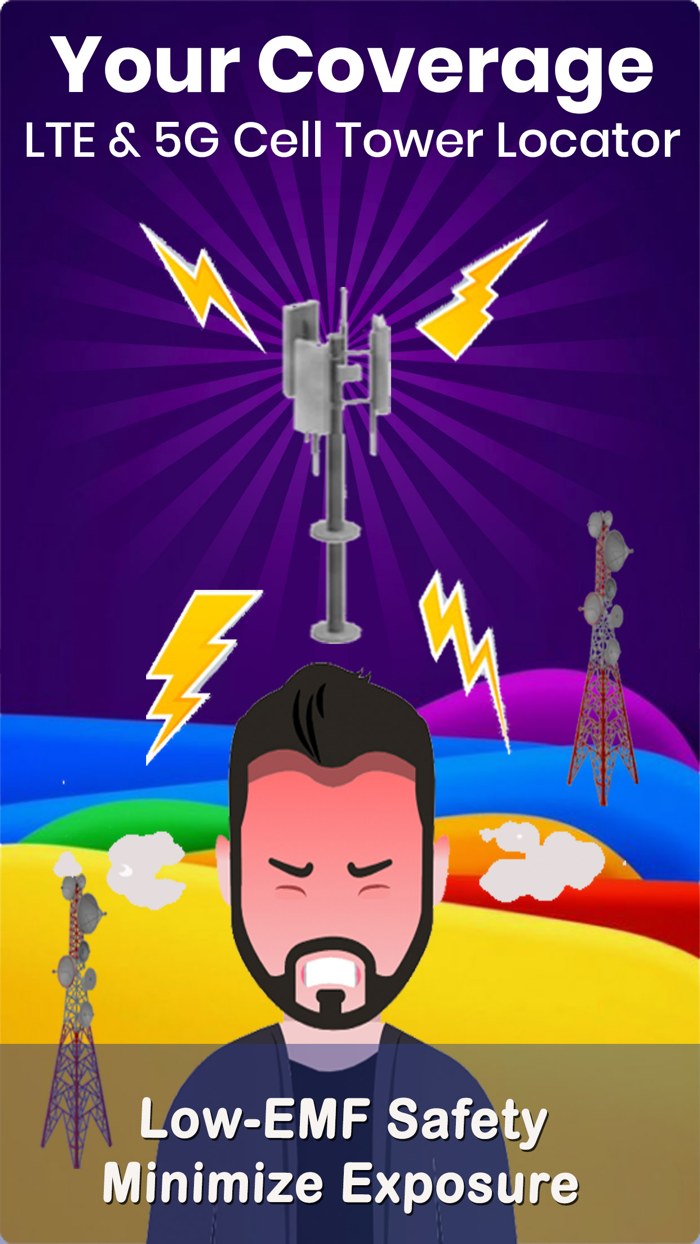 Cell Tower EMF Locator LTE Map